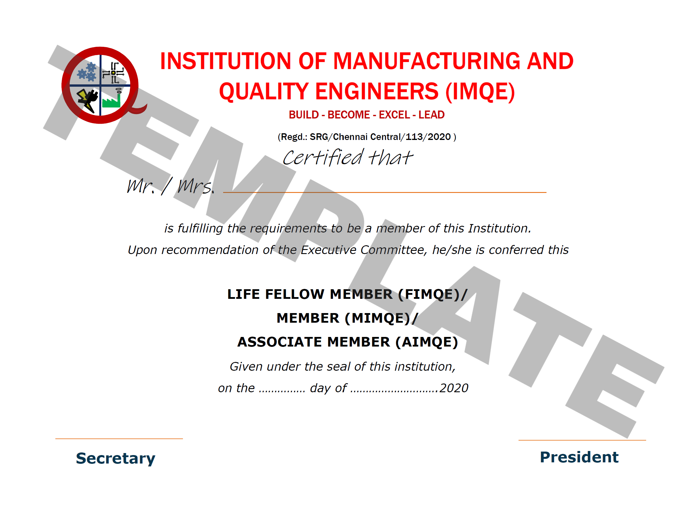 Certificate Template Thumbnail